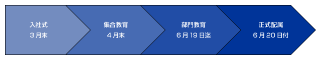新入社員教育スケジュール